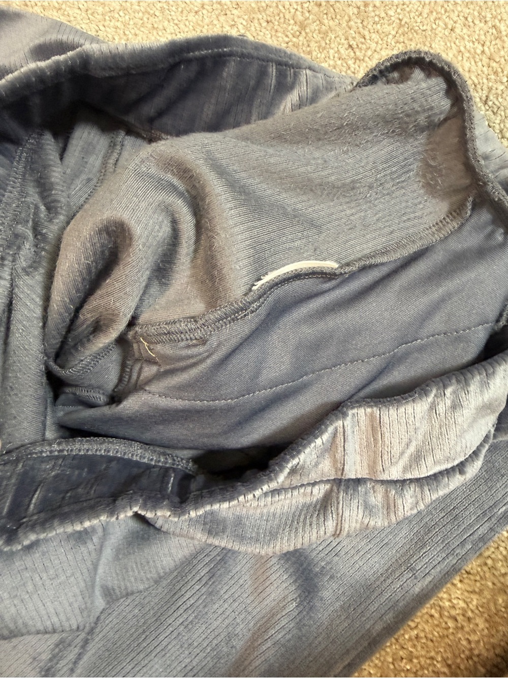 Comfort Wide-Leg Velvet Pants - Blue/Grey - Vuori - Picture 7 of 12